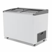 Ларь морозильный с наклонным гнутым стеклом Frostor Gellar FG 350 E v25 серый