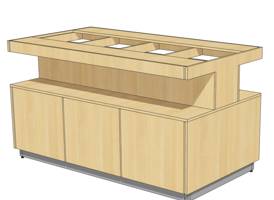 RD2 МОБ (п) - Модуль-основа базовая с дверями и внутренними полками ПРИСТЕННАЯ 1200х700х862 RD2 МОБ (п) - Модуль-основа базовая с дверями и внутренними полками ПРИСТЕННАЯ 1200х700х862