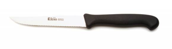 Нож кухонный овощной серрейторный 110мм Jero черная рукоять 1324SP1