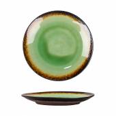 Тарелка 200мм Stockholm Green Spider Silk P.L. JM-2303-GREEN /6/