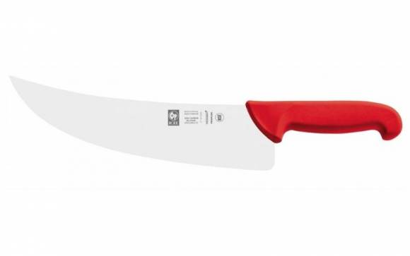 Нож для мяса 280/400мм изогнутый, красный SAFE Icel 28400.3115000.280