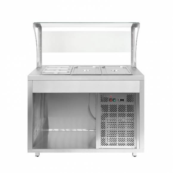 Прилавок холодильный с ванной охлаждаемой Luxstahl ПХВ (С)-1500