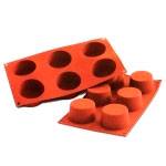 Форма силиконовая "Маффин средний" d68мм 6ячеек Silikomart SF102 Форма силиконовая "Маффин средний" d68мм 6ячеек Silikomart SF102