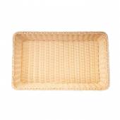 Корзина для хлеба прямоугольная 530х320х90мм полиротанг 68434 Корзина для хлеба прямоугольная 530х320х90мм полиротанг 68434