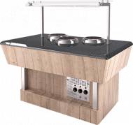 Мармит первых блюд Refettorio (шведский стол пристенный) RМ42SDP каменная столешница, 3 супницы Мармит первых блюд Refettorio (шведский стол пристенный) RМ42SDP каменная столешница, 3 супницы