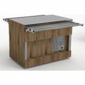 Прилавок нейтральный Refettorio (шведский стол островной) RN41АВ без полки (столешница нерж.) Прилавок нейтральный Refettorio (шведский стол островной) RN41АВ без полки (столешница нерж.)