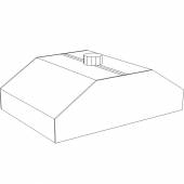 Зонт вытяжной островной купольный 900*1000 Зонт вытяжной островной купольный 900*1000