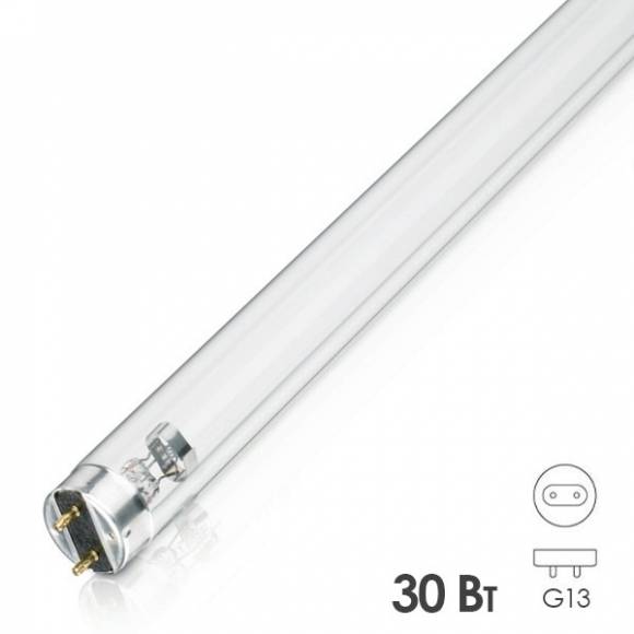 Лампа бактерицидная T8 Формула Света ЛСТ 30W G13 UVC 253,7nm 894mm специальная безозоновая 460376861