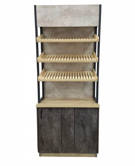 Стеллаж торговый хлебный 1000х500х2300