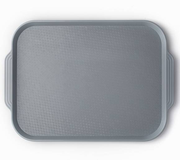 Поднос прямоугольный 45x34,5см серый поверхность классик (107) MGprof 1730