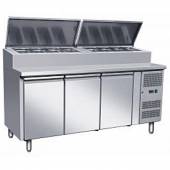 Стол холодильный саладетта 3-дверный доп. отделение (5+5)хGN1/3 Koreco SH3000/800 нерж. 8897