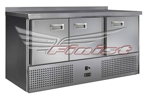 Стол холодильный GN1/1 Финист СХСн-700-3 динамика 3 двери нижний агрегат