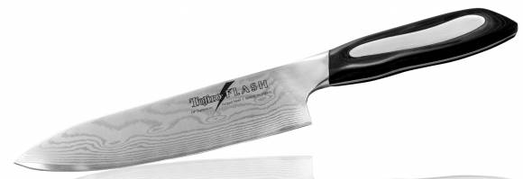 Нож Шеф Tojiro Flash 270мм сталь VG10 63 слоя, рукоять микарта FF-CH270
