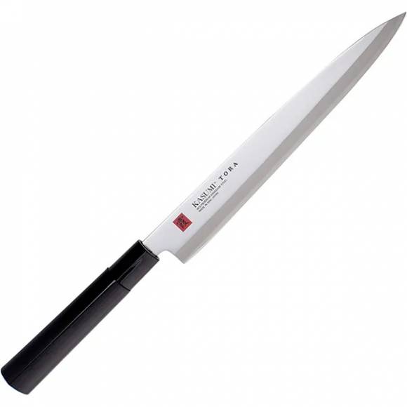 Нож кухонный д/сашими сталь нерж.,дерево ,L=375/240,B=32мм металлич.,черный Kasumi 36848