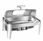 Чафинг-диш MVQ STANDART 9 л с крышкой ROLL-TOP со стеклом