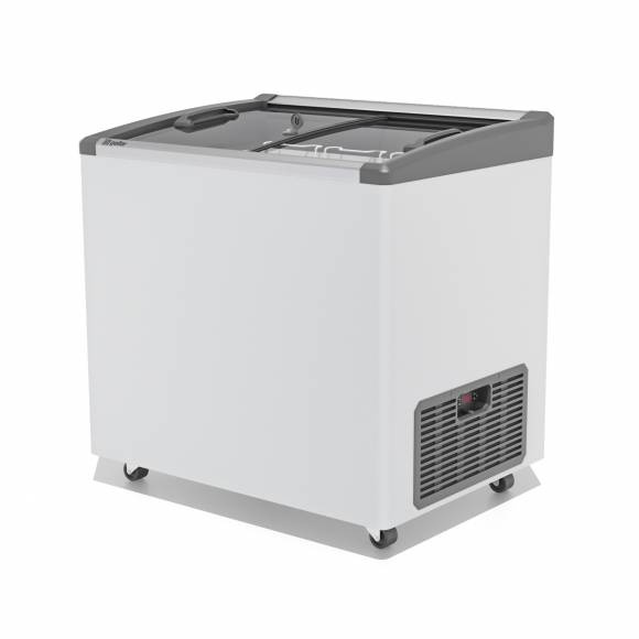 Ларь морозильный с наклонным гнутым стеклом Frostor Gellar FG 250 E v25 серый