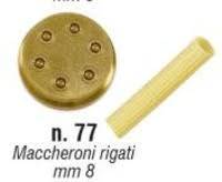Форма №77 Maccheroni rigati 8мм для Sirman Concerto 5
