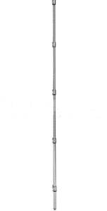 Стойка стационарная 2200мм для стеллажа Metro Super Erecta, хромоникелевая 86P (для сухих помещений)