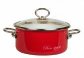 Кастрюля циллиндрич. 3л "Bon Appetit" цвет вишня /8SD185S  ЦБ-00035114 /4/ Кастрюля циллиндрич. 3л "Bon Appetit" цвет вишня /8SD185S  ЦБ-00035114 /4/