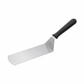 Лопатка 37 см. изогнутая раб. часть 20*7,5 см. нерж. с пластик. ручкой черная MGprof 80945