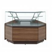 Витрина угловая нейтральная кондитерская Carboma КС80 N-5 (внешний угол 90) Витрина угловая нейтральная кондитерская Carboma КС80 N-5 (внешний угол 90)