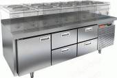 Стол холодильный HICOLD SN 122/TN LT  1 дверь 4 ящика 