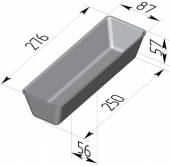 Форма для хлеба Спика 6 Л 6 секций (276х87х57мм) с ручками 6 секций Форма для хлеба Спика 6 Л 6 секций (276х87х57мм) с ручками 6 секций