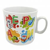 Кружка «Алфавит» детская фарфор 200мл белый 4С1581 Кружка «Алфавит» детская фарфор 200мл белый 4С1581
