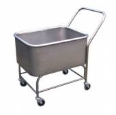Тележка-бак для прачечной ТП26.2 ОЛДАК нерж. 80л, г/п 100кг, с ручкой Тележка-бак для прачечной ТП26.2 ОЛДАК нерж. 80л, г/п 100кг, с ручкой