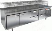 Стол холодильный HICOLD SN 1122/TN LT  2 двери 4 ящика 