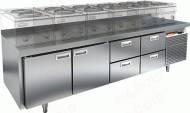 Стол холодильный HICOLD SN 1122/TN LT  2 двери 4 ящика  Стол холодильный HICOLD SN 1122/TN LT  2 двери 4 ящика