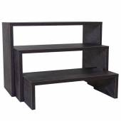 Горки для блюд серия ЛДСП RD1 набор 3шт цвет цемент темный