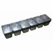 Форма для хлеба Спика 6 Л 12 с ручками (6х220 грамм) скрепленная 6 секций Форма для хлеба Спика 6 Л 12 с ручками (6х220 грамм) скрепленная 6 секций