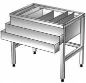 Барная станция 1290*600*850, без борта, двойной рельсой нерж. Барная станция 1290*600*850, без борта, двойной рельсой нерж.