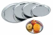 Поднос сервировочный круглый 45см Eksi STR18 нерж. Поднос сервировочный круглый 45см Eksi STR18 нерж.