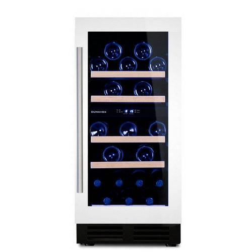 В Винный шкаф компрессорный встраиваемый DUNAVOX DAU-32.78DW 2 температурные зоны