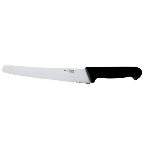 Нож PRO-Line кондитерский 25 см, черная пластиковая ручка Proff Cuisine KB-3855-250W-BK201-RE-PL