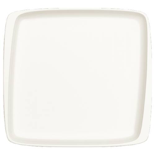 Тарелка квадратная 32х30см фарфор Moove White Bonna MOV41KR b