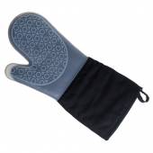 Рукавица термостойкая с 1-м выделенн. пальцем 38*15 см.(до +230 °С) силикон и хлопок (1шт) MGprof