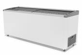 Ларь морозильный с наклонным гнутым стеклом Frostor Gellar FG 700 E v25 серый 