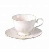 Чайная пара 200 мл, фарфор, Aristocrat Gold Noble 313600/313009-Gold /6/