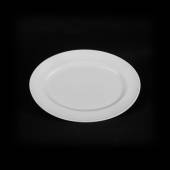 Блюдо овальное 333х260мм с орнаментом Corone Palazzo фарфор белый LQ-QK15064C фк067
