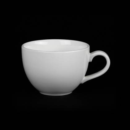 Чашка чайная 150мл 70х65мм Corone Simplice фарфор белый LQ-QK15004B фк086