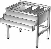 Барная станция 1500*600(800)*850, с бортом, двойной рельсой нерж. Барная станция 1500*600(800)*850, с бортом, двойной рельсой нерж.