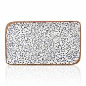 Блюдо прямоугольное 35*16 см фарфор Tinta Edera By Bone TN-ED-AR-38-DT /6/ Блюдо прямоугольное 35*16 см фарфор Tinta Edera By Bone TN-ED-AR-38-DT /6/