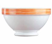 Салатник d=132 мм 510 мл оранжевый край Браш 54557 37299 /6/