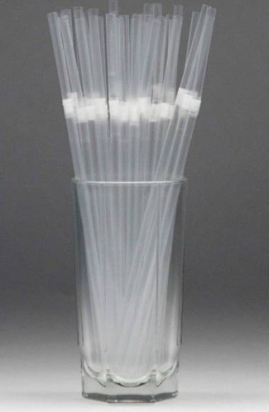 Трубочка для коктейля 0,5х24см прозрачная с гофрой 250шт/уп 