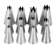 Набор кондитерских насадок «Звезда»[12шт];сталь нерж. Matfer 166700