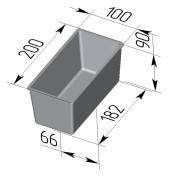 Форма для хлеба Спика 4 Л Тостерная (200х100х90мм)  4 секции Форма для хлеба Спика 4 Л Тостерная (200х100х90мм)  4 секции
