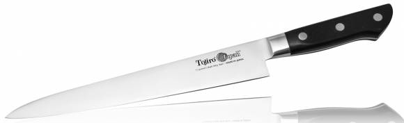 Нож для тонкой нарезки Tojiro Western Knife 240мм сталь VG10 3 слоя, рукоять пластик F-805